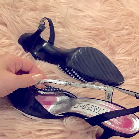 🖤Vintage Jasmin Black Slingback Heel Pumps - Size 7 - rare find - Picture 7 of 8